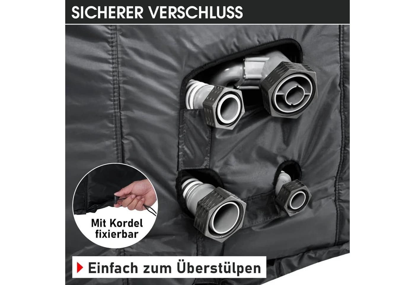 BRAST Whirlpool MSpa Thermoabdeckung Weiß Quadratisch - Bild 4