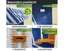 BRAST Strandkorb Norderney Deluxe 2-Sitzer Blau/Weiß Polyrattan Bild 5