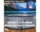BRAST MSpa Tidal aufblasbarer Whirlpool 6 Personen SyncJet Bild 1