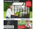 BRAST Hochbeet 2in1 mit Alu-Gewächshaus-Aufsatz Bild 3