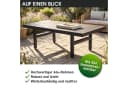 BRAST Loungetisch Adria Aluminium Grau ESG-Glas Bild 5