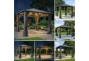 BRAST Pavillon Aluminium Miami Anthrazit mit Hardtop & LED Bild 2