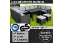 BRAST Gartenlounge-Set Family 11-tlg. Grau/Schwarz Polyrattan Bild 3