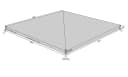 Quick Star Pavillon-Schutzhülle 3x3m Transparent PVC Bild 1