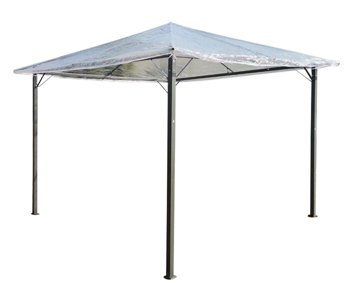 Quick Star Pavillon-Schutzhülle 3x3m Transparent PVC - Bild 2