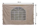 Quick Star Pavillonseitenteil 2x 300x193cm mit PVC Fenster Beige Bild 3