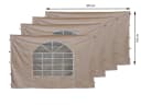 Quick Star Pavillonseitenteil 4 Seitenteile mit PVC Fenster 300x193cm Beige Bild 2