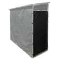 Quick Star Wetterschutz Seitlich für Kaminholzregal Schwarz Transparent Bild 5