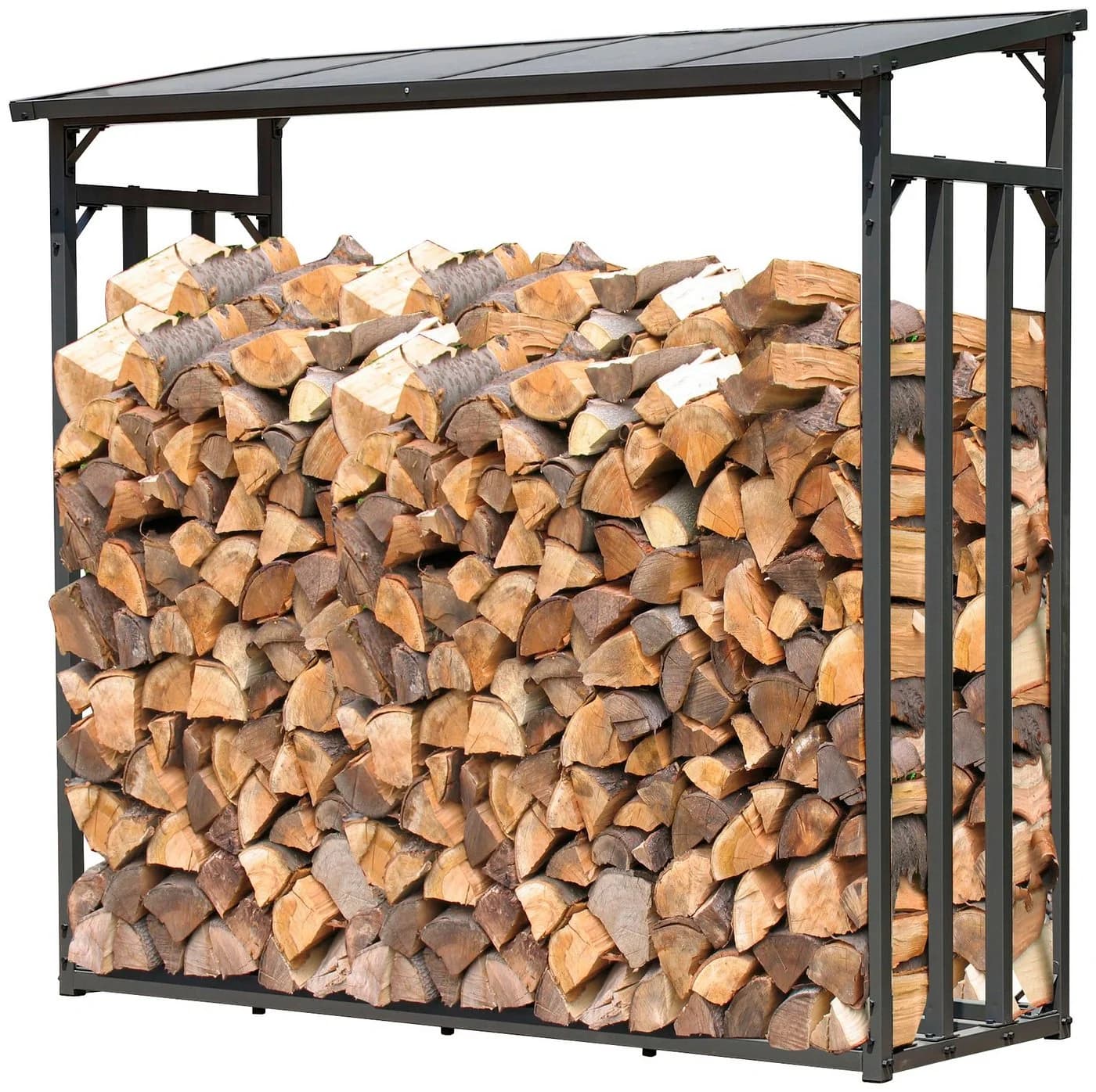 Kaminholzregal QUICK STAR Anthrazit Aluminium Stahl - Bild 2