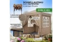 Quick Star Faltpavillon Pop-Up Beige mit 4 Seitenteilen Bild 1