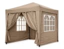 Quick Star Faltpavillon Pop-Up Beige mit 4 Seitenteilen Bild 2