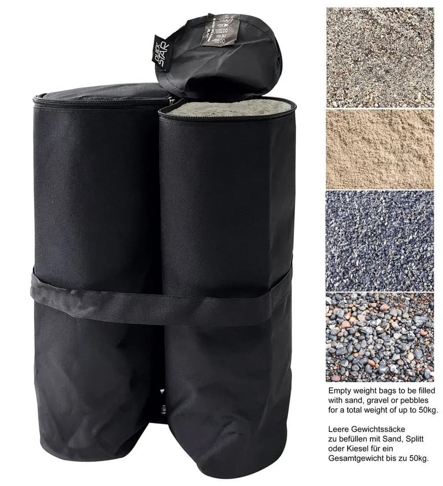 Quick Star Pavillon Fuss Gewichte 4er Set Schwarz - Bild 3