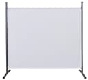 Quick Star Paravent Stellwand Sichtschutz Weiß Grau Bild 2