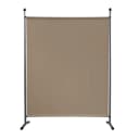 Quick Star Paravent Stellwand Outdoor Wetterfest Beige Bild 2
