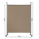 Quick Star Paravent Stellwand Outdoor Wetterfest Beige Bild 3