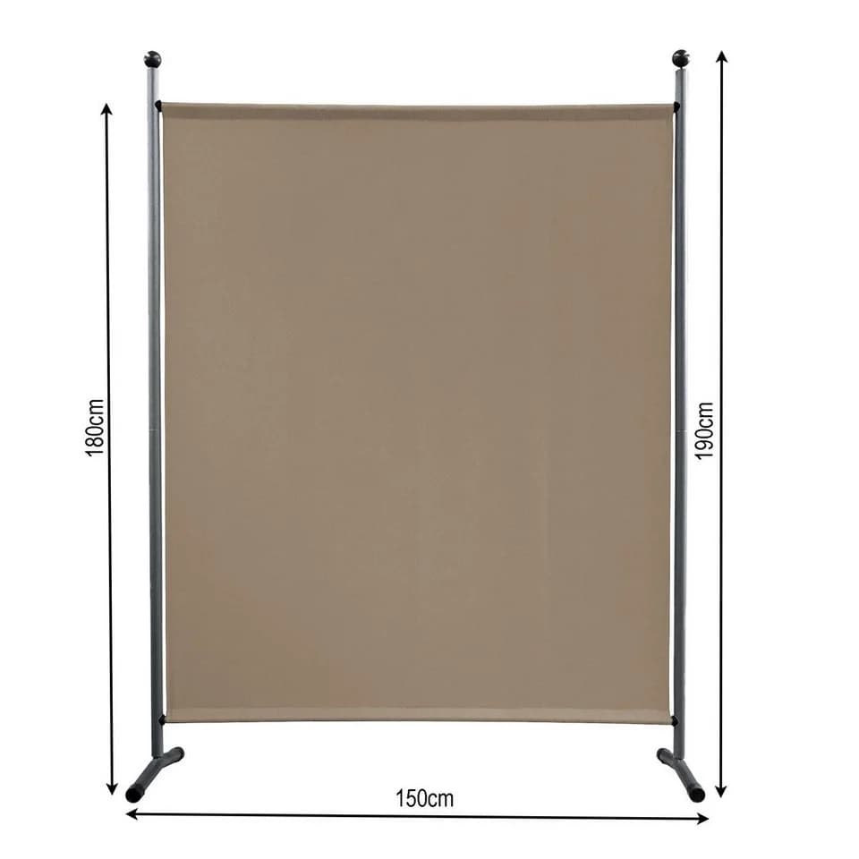 Quick Star Paravent Stellwand Outdoor Wetterfest Beige - Bild 3
