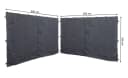 Quick Star Pavillon-Ersatzdach 3x3m Grau mit 2 Seitenteilen Bild 5