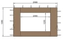 Quick Star 2 Seitenteile mit PE-Fenster für Blätterpavillon 3x3 Sand Bild 1