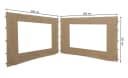 Quick Star 2 Seitenteile mit PE-Fenster für Blätterpavillon 3x3 Sand Bild 2