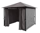 Quick Star Pavillon Nizza 3x3m Grau mit Seitenwand Set Bild 2