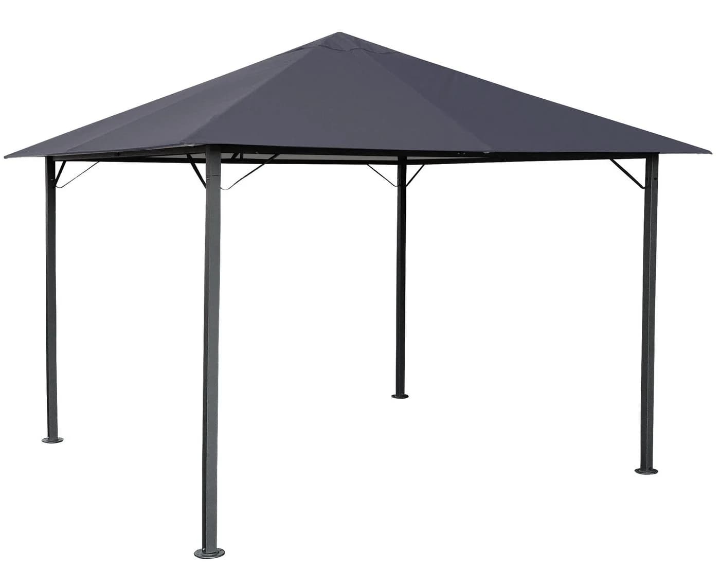 Quick Star Pavillon Nizza 3x3m Grau mit Seitenwand Set - Bild 4
