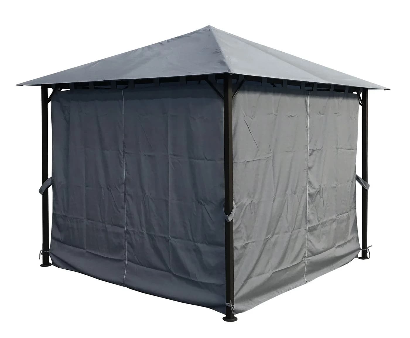 Quick Star Pavillon Nizza 3x3m Grau mit Seitenwand Set - Bild 5