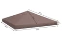 Quick Star Ersatzdach 3x3m Beigegrau Polyester PVC Bild 1