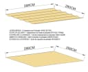 Quick Star Ersatzdach Flachdachpergola Firenze Beige UV-beständig Bild 1