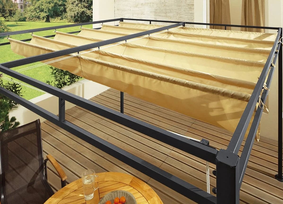 Quick Star Ersatzdach Flachdachpergola Firenze Beige UV-beständig - Bild 5