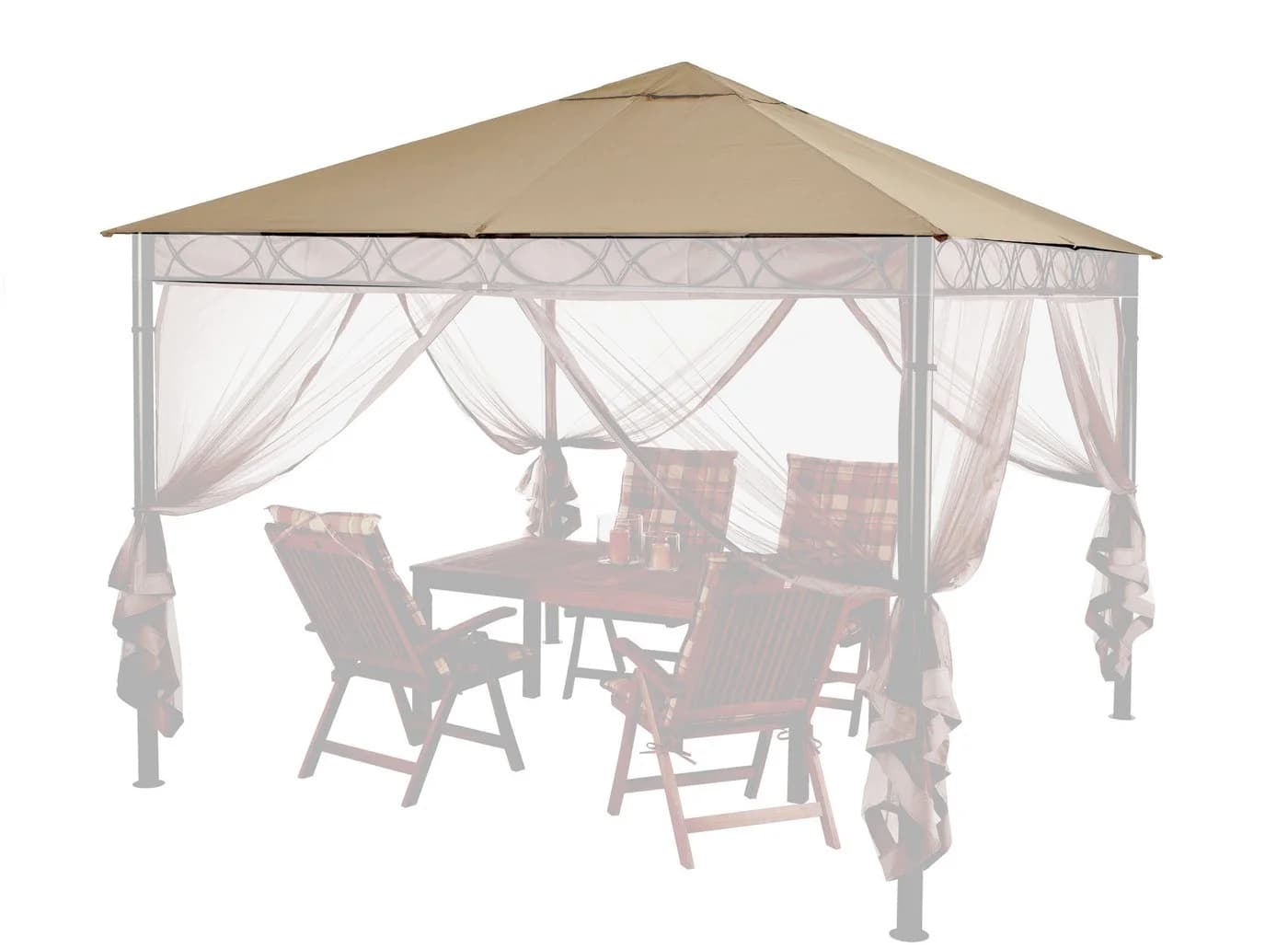 Quick Star Pavillon-Ersatzdach 3x3m Sand - Bild 2