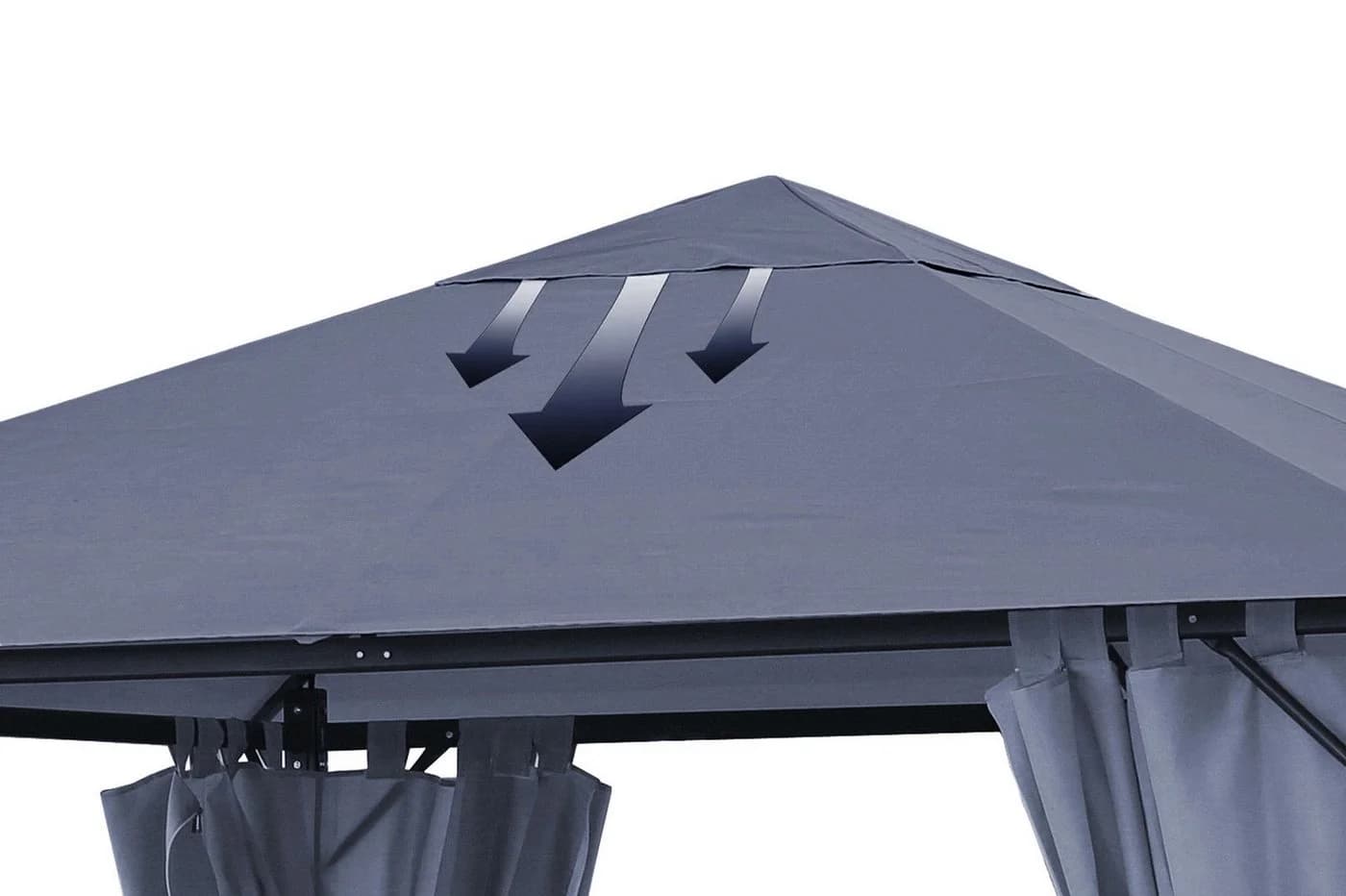 Quick Star Ersatzdach Pavillon Paris Grau 3x3m - Bild 3