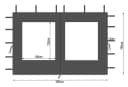Quick Star Pavillonseitenteil 2-tlg. mit Fenster Anthrazit Bild 4