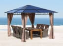 Quick Star Pavillon Seitenwand Set 3x3m, 4 Seitenteile, Beigegrau Bild 1