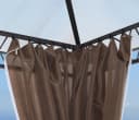 Quick Star Pavillon Seitenwand Set 3x3m, 4 Seitenteile, Beigegrau Bild 4