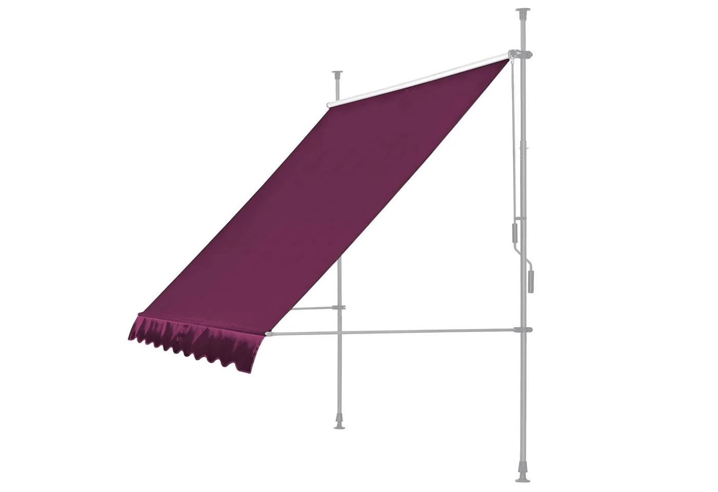 Quick Star Ersatzdach Klemmmarkise 200cm Bordeaux Polyester - Bild 4