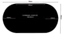 Quick Star Poolabdeckung Oval Schwarz 200g/m² Bild 1