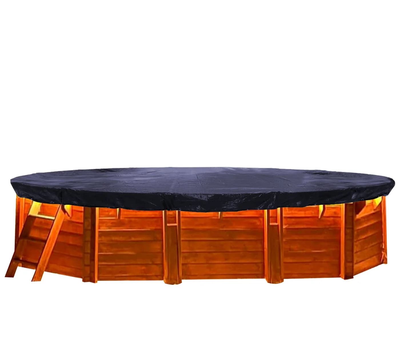 Quick Star Poolabdeckung Oval Schwarz 200g/m² - Bild 2