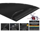 Quick Star Poolabdeckung Oval Schwarz 200g/m² Bild 3