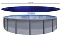 Quick Star Pool-Abdeckplane Rund UV-beständig Blau/Schwarz Bild 1