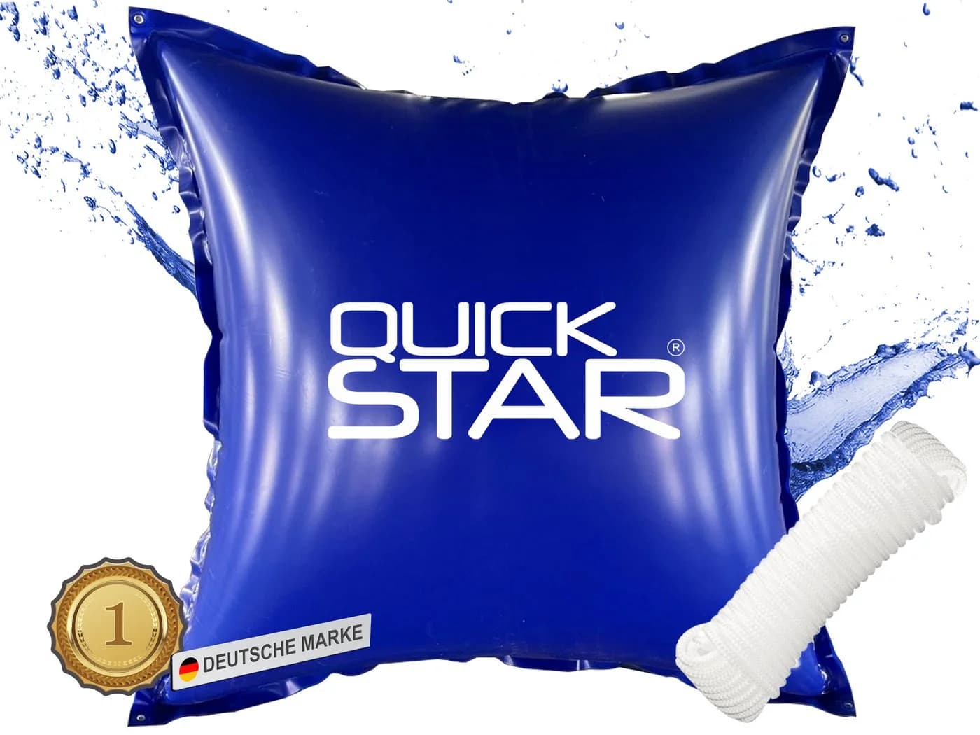 Quick Star Poolkissen PVC Blau Winter Schutz Luftkissen
