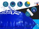 Quick Star Poolkissen PVC Blau Winter Schutz Luftkissen Bild 4