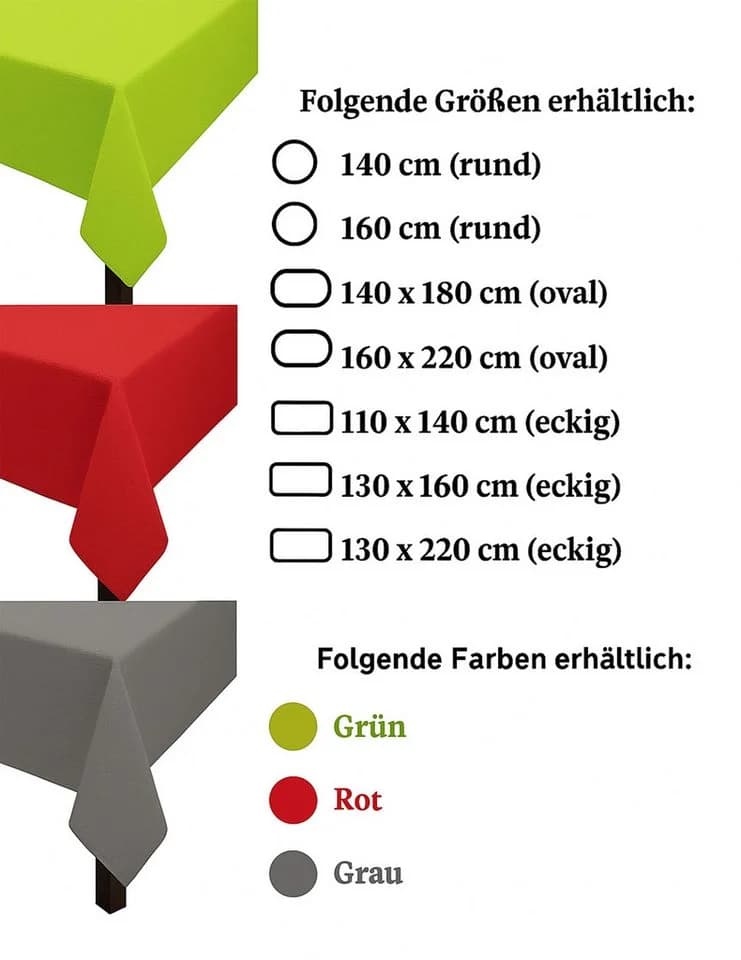 Leonado Vicenti Gartentischdecke rutschfest und wasserabweisend (1-tlg) - Bild 3