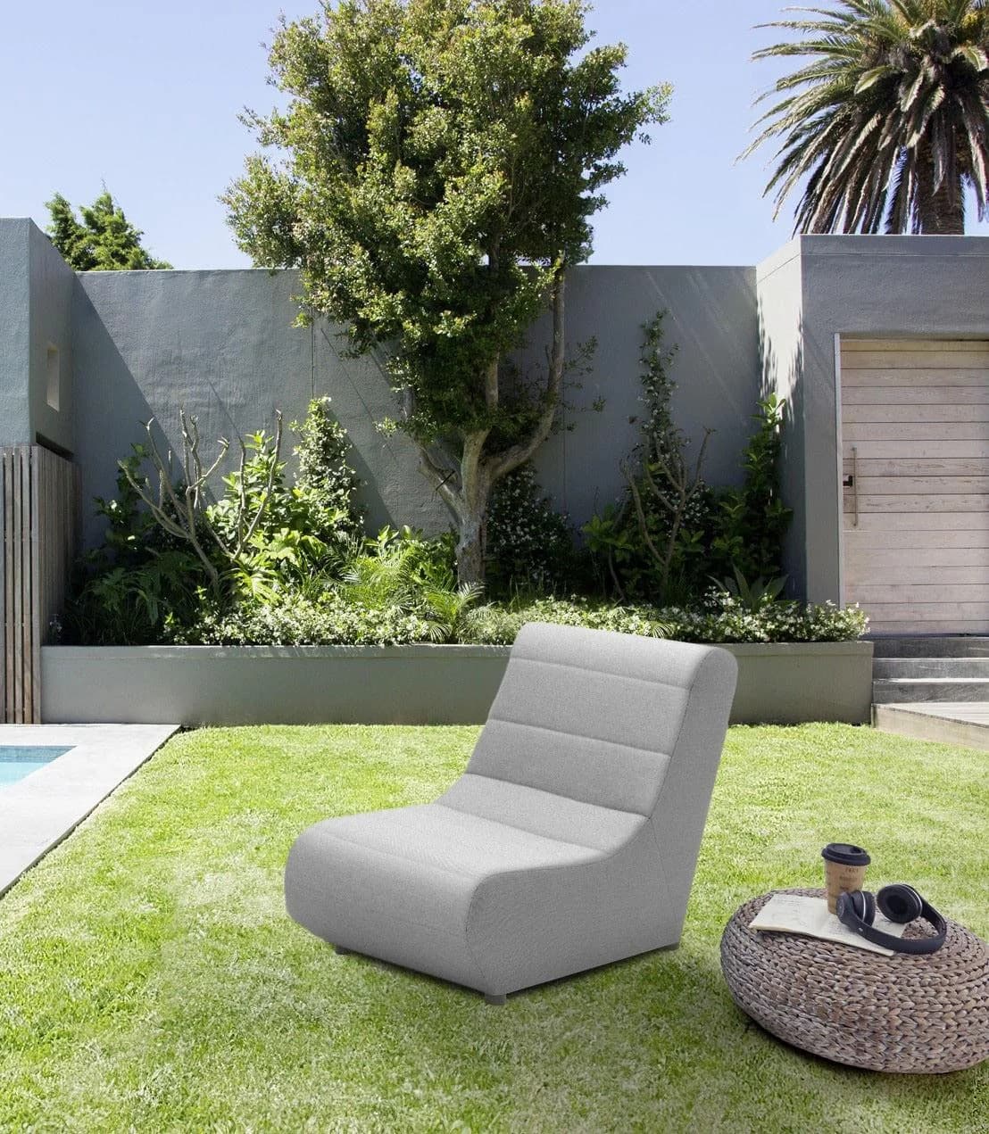 DOMO COLLECTION Sofaelement Soleil Grau Outdoor