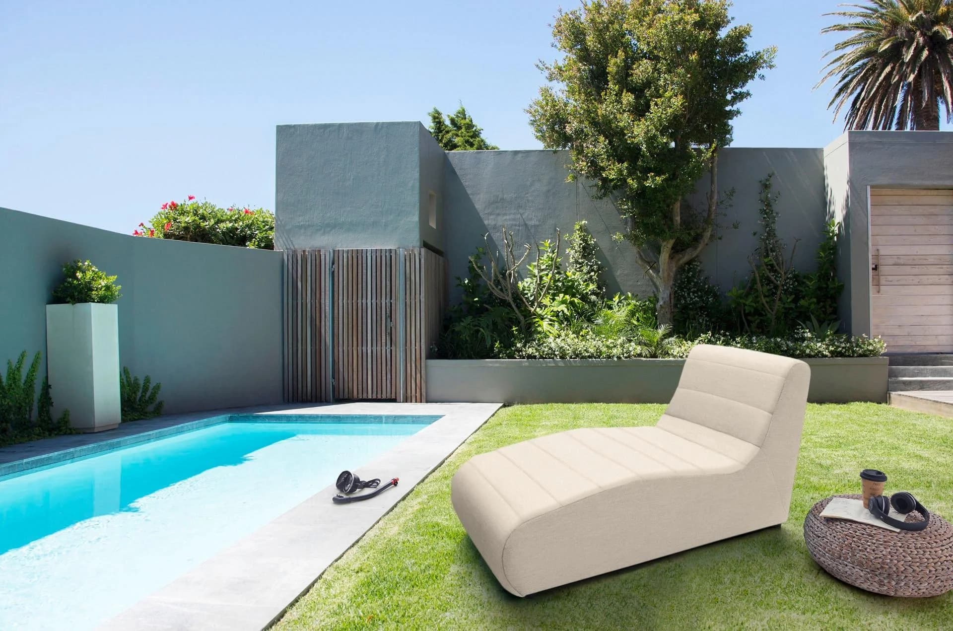 DOMO COLLECTION Sofaelement Soleil Grau Outdoor Polsterelemente