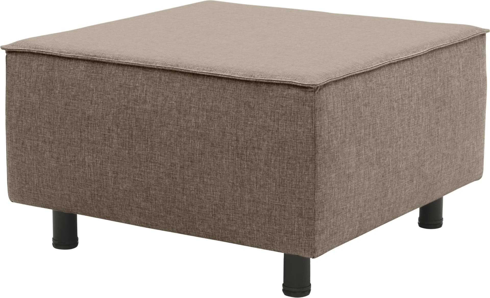 DOMO COLLECTION Polsterhocker Sonna Braun Outdoor