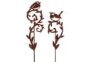 Macosa Home Gartenstecker Vogel 2er Set Rost 45 cm Bild 2