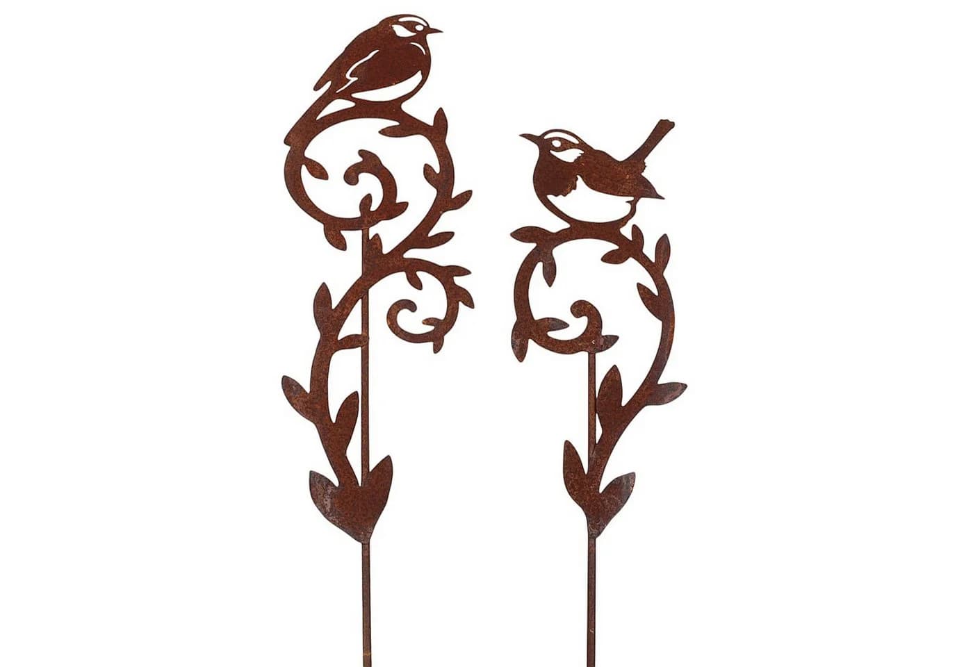 Macosa Home Gartenstecker Vogel 2er Set Rost 45 cm - Bild 2