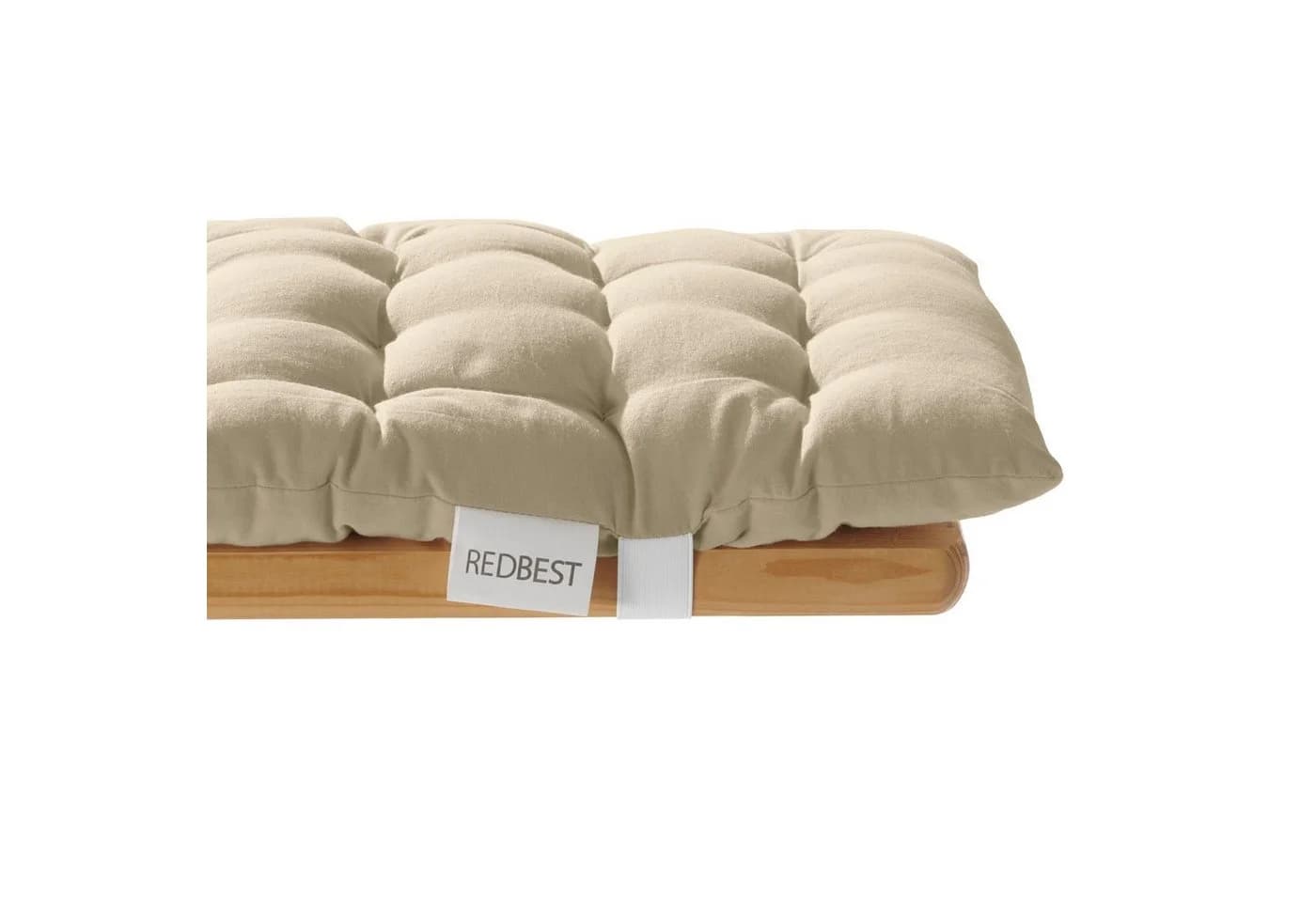 REDBEST Stuhlkissen Bierbank-Auflage Seattle 2er-Pack Uni Beige