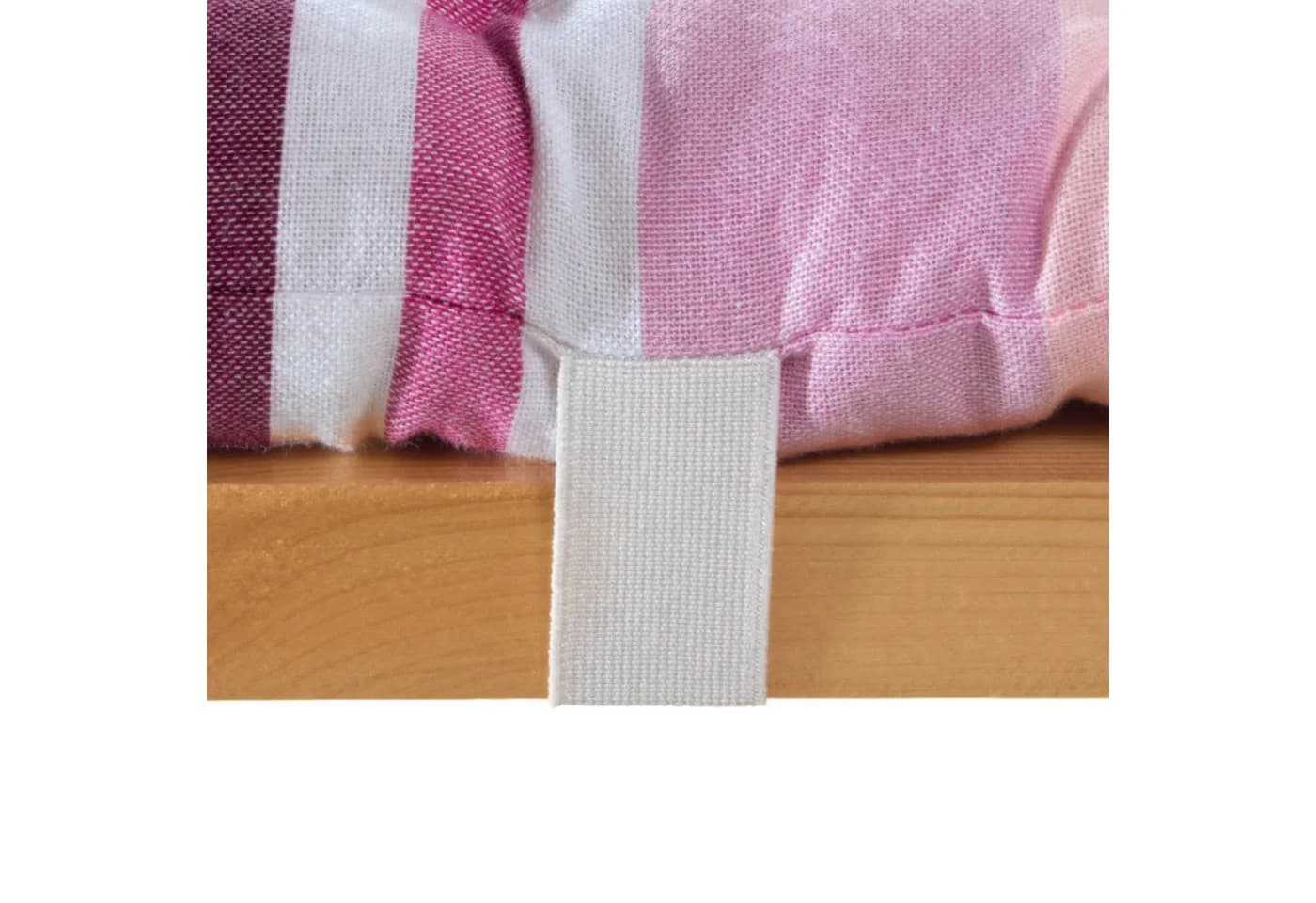 REDBEST Bierbank-Auflage 2er-Pack Rosa Streifen - Bild 3