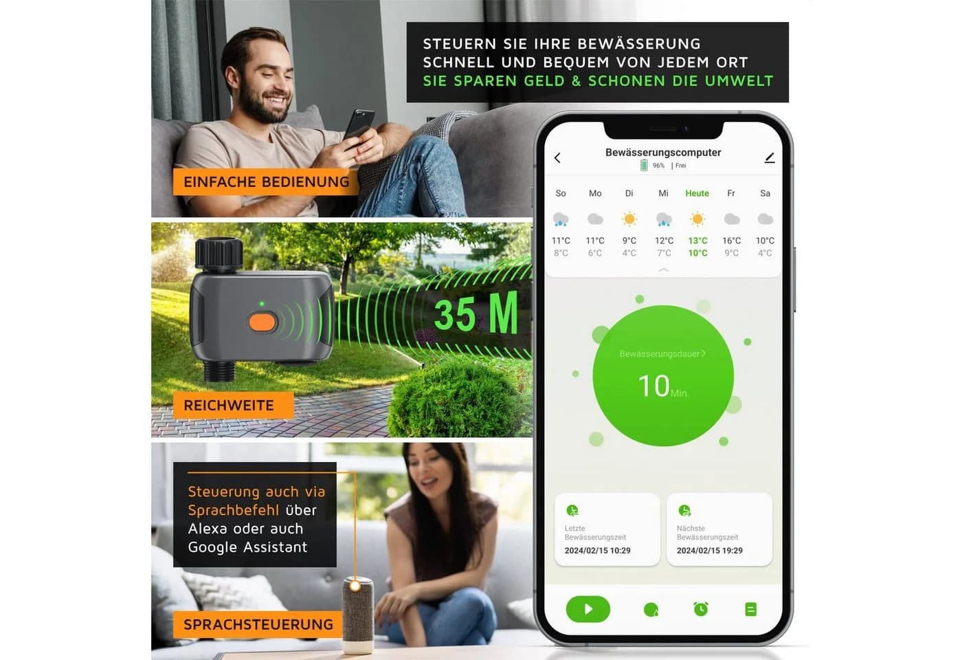 Brandson Bewässerungscomputer WLAN Smart Life App - Bild 4
